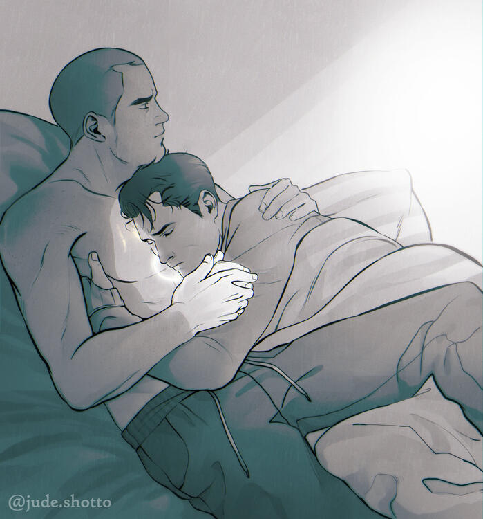 Rough Lined Half Body (Monochrome) 36 USD + Extra Character (80%) 28.8 USD = 64.8 USD